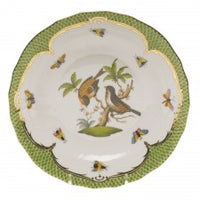 Rothschild Bird Green Border Dessert Plate | Motif # 12