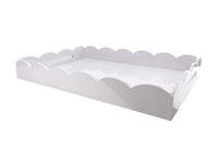 Scalloped Tray | White
