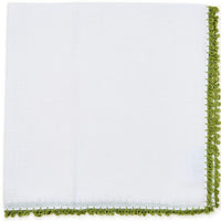 Picot Embroidered Edge Napkin | Celadon