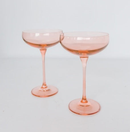 Champagne Coupe (Pair) | Blush Pink