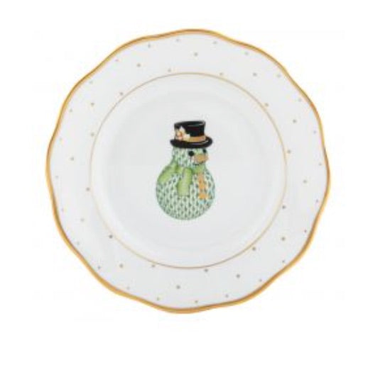 Dessert Plate | Snowman