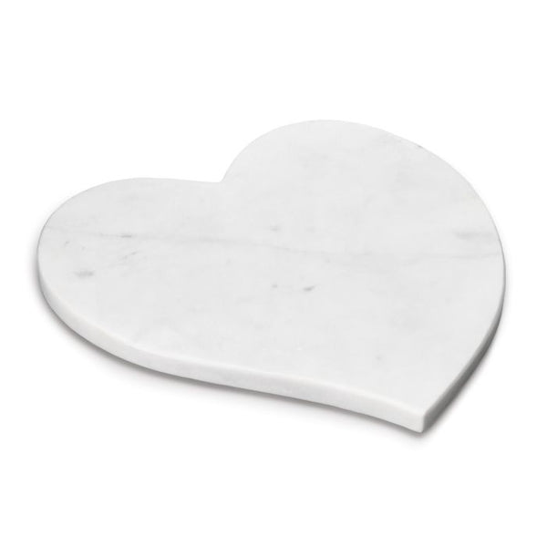 Marble Heart Board | White