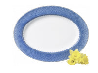 Lace Oval Platter | Blue