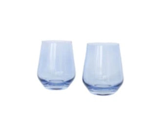 Stemless Wine (Pair) | Cobalt Blue