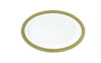 Arcades Oval Dish | Green & Gold