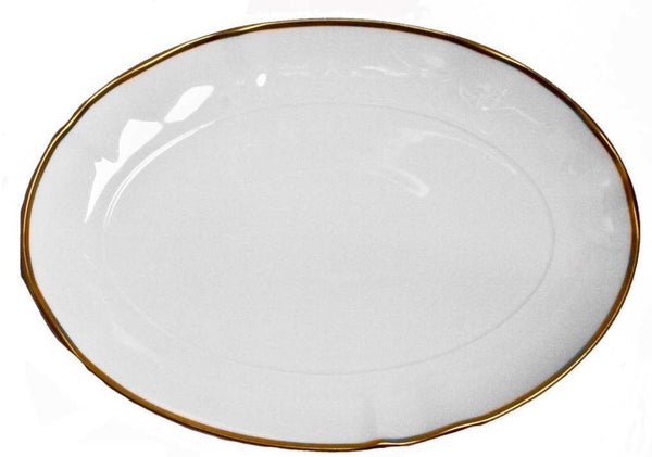 Simply Anna Elegant Platter | Gold Rim