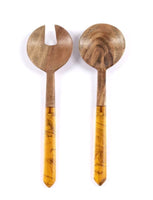 Galapagos Salad Servers | Brown
