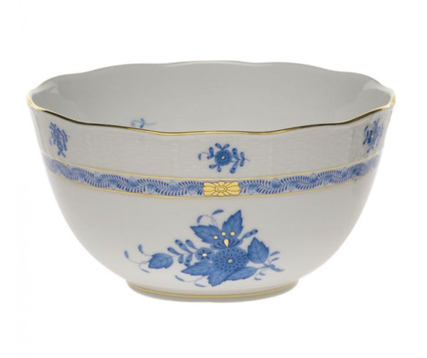 Chinese Bouquet Round Bowl | Blue