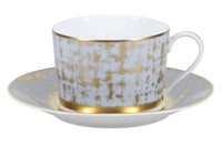 Tweed Tea Cup | Grey Gold