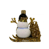 Zakopane Snowman | Black & Gold