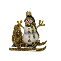Zakopane Snowman | Black & Gold