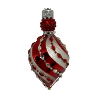 Swirled | Red & Silver