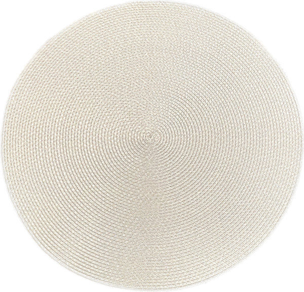 15" Round Twill Border Placemat