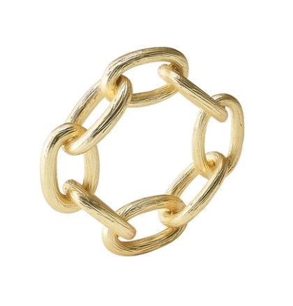 Chain Link Napkin Ring | Gold