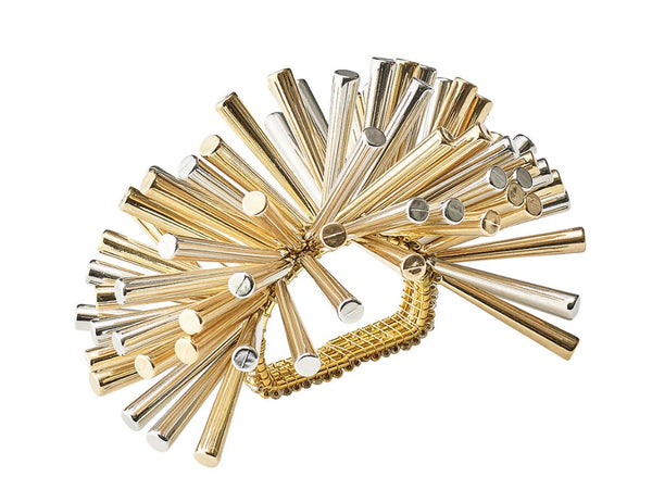 Fringe Napkin Ring | Gold Silver