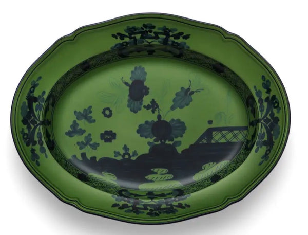 Oriente Italiano Oval Platter | Malachite