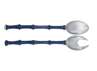 Bamboo Salad Servers | Blue