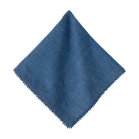Berry Trim Napkin | Navy