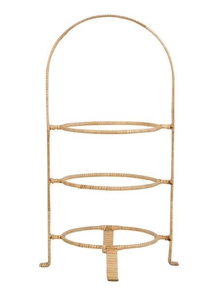 Provence 3-Tiered Plate Server | Rattan