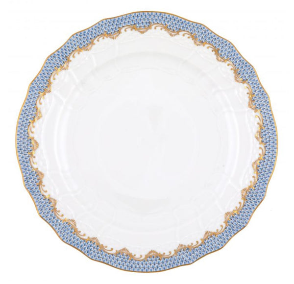 Fish Scale Service Plate | Light Blue