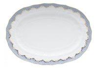 Fish Scale Platter 15" | Light Blue