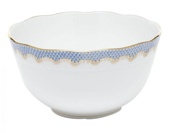 Fish Scale Round Bowl | Light Blue