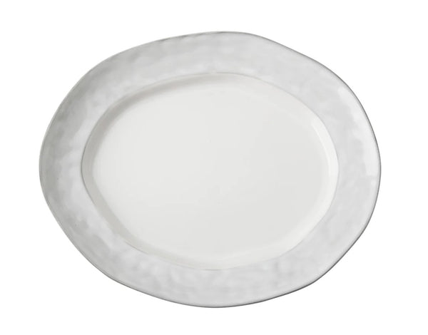 Azores Large Oval Platter | Greige Shimmer