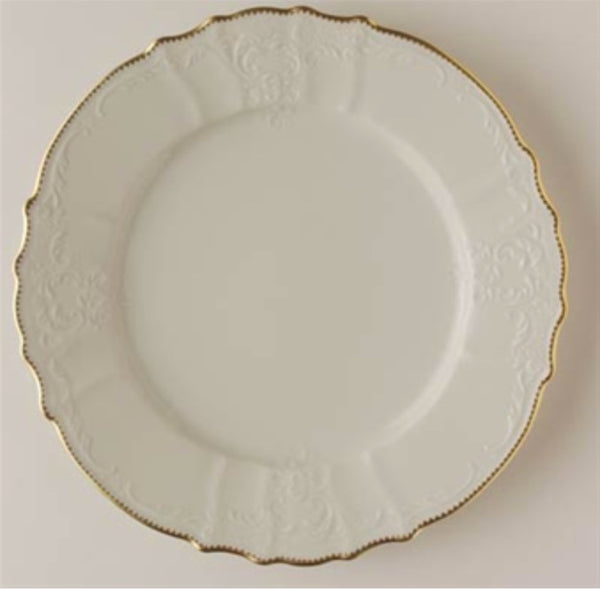 Simply Anna Dinner Plate | Gold Rim