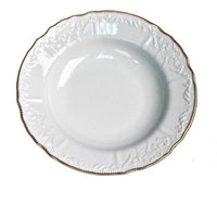 Simply Anna Pasta Plate | Gold Rim