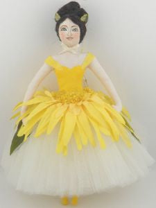 Zinnia Dancer, Yellow Flower