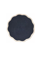 Ivory Edge Scallop Pmat Black