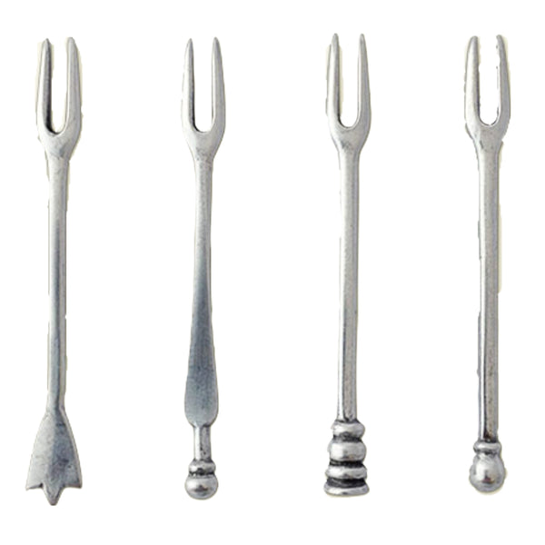 Assorted Olive Cocktail Forks | Set of 4
