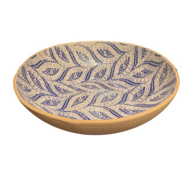 Medium Serving Bowl | Paisley Cobalt