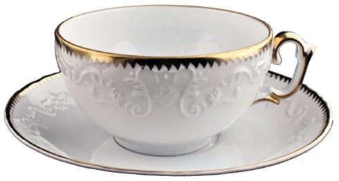 Antique White Tea Saucer