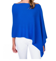 Cotton Cashmere Dress Topper | Cruise Blue