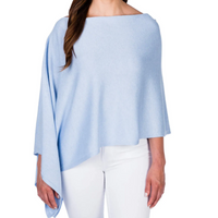 Cotton Cashmere Dress Topper | Weekend Blue