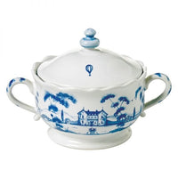 Country Estate Delft Blue Lidded Sugar Bowl