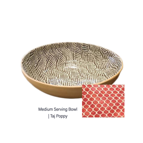 Medium Serving Bowl | Taj Poppy