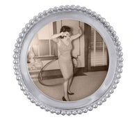 Beaded Round Frame