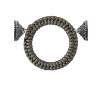 Aspen Leather Gunmetal Centerpiece | Pewter Leather