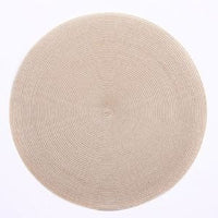 Round Linen Braid Placemat | Sand