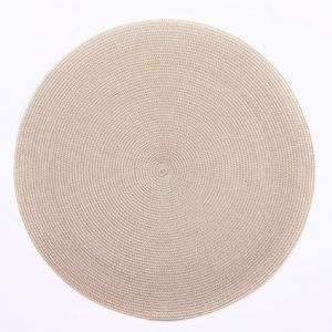 Round Linen Braid Placemat | Sand