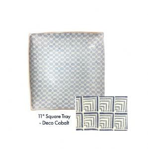 Square Tray | Deco Cobalt