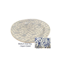 Medium Oval Tray | Aspen Cobalt