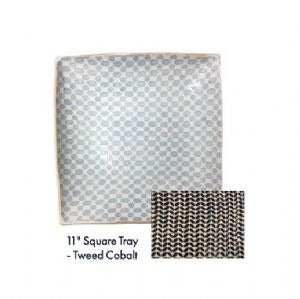 Square Tray | Tweed Cobalt