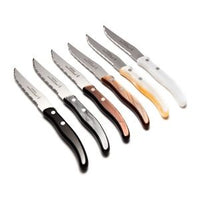 6-Piece Steak Knife Set | Berlingot Grey & Brown