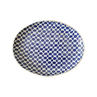 Medium Oval Tray | Dot Cobalt