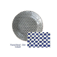 Flared Bowl | Dot Cobalt