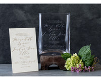 Weston Invitation Vase | Engraved