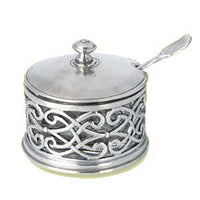 Cutwork Parmesan Dish With Spoon